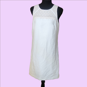 LOFT White Sleeveless Dress, Size 8